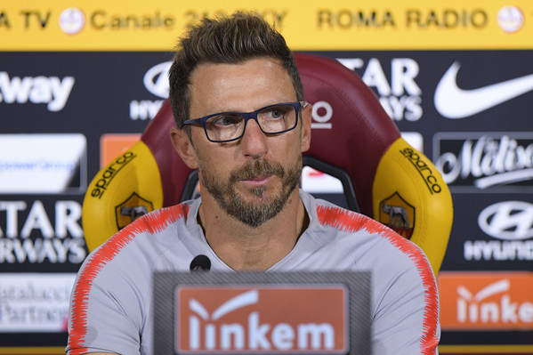 as-roma-lallenatore-eusebio-di-francesco-inconferenza-stampa